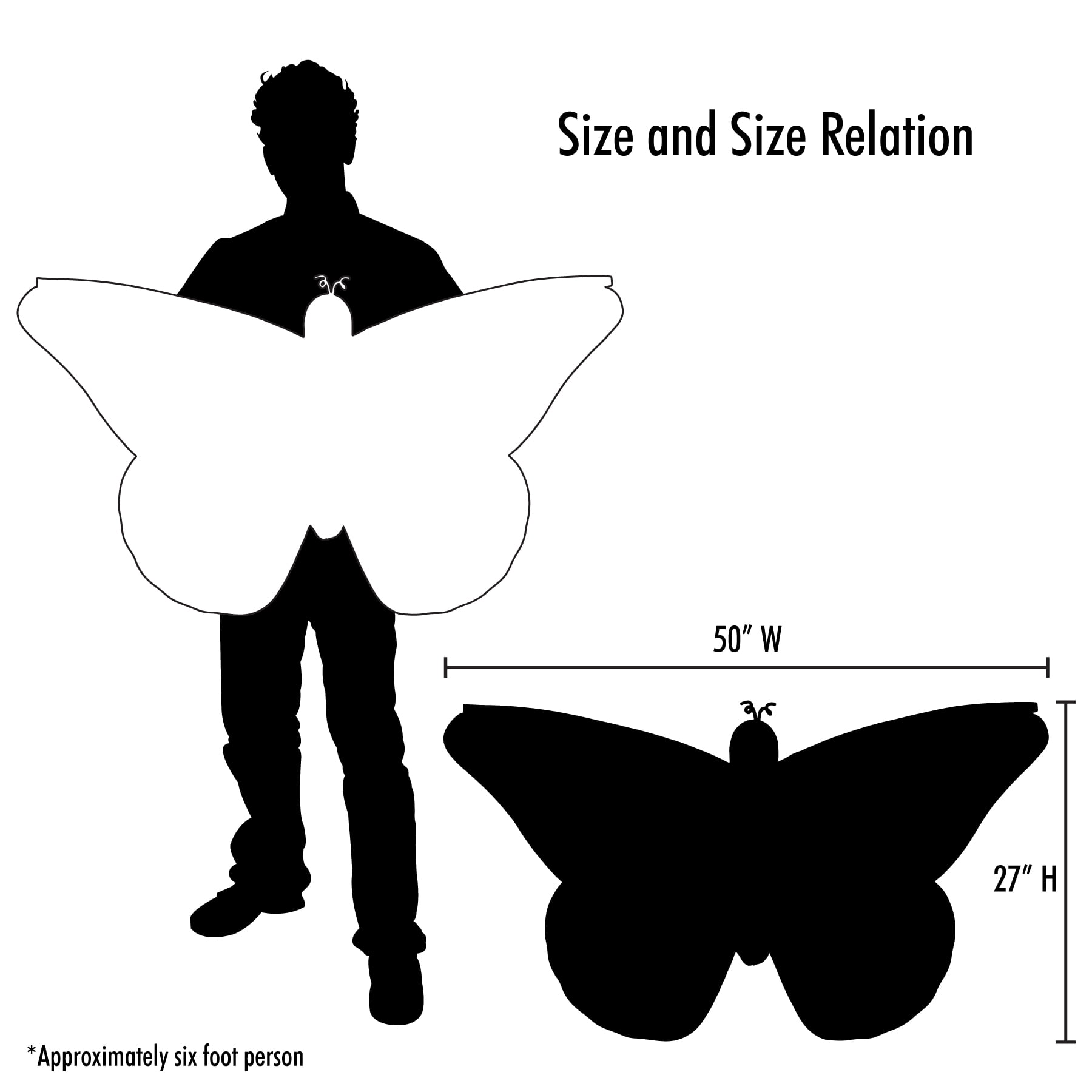 In the Breeze 3289 — 49" Monarch Butterfly Kite - Fun, Easy Flying Kite for All Ages