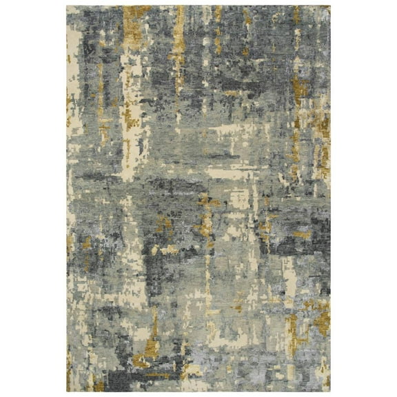Alora Decor Noble 10' x 14' Gray/Beige/Gray/Rust/Blue Hand Knot Area Rug