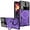 Purple, variant on Large Viewport Design Case for Samsung Galaxy S24 Ultra (Not S24) with Ring Kickstand, Full Camera Lens Protector Large Window Shockproof Case for Samsung Galaxy S24 Ultra YD-Rose Gold