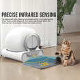 thumbnail image 3 of LeloPets D1 Self-Cleaning Litter Box, App Controlled, Automatic Safety Sensor, Large Capacity with Lid, Suitable for Multi-Cat Families, White, 3 of 15