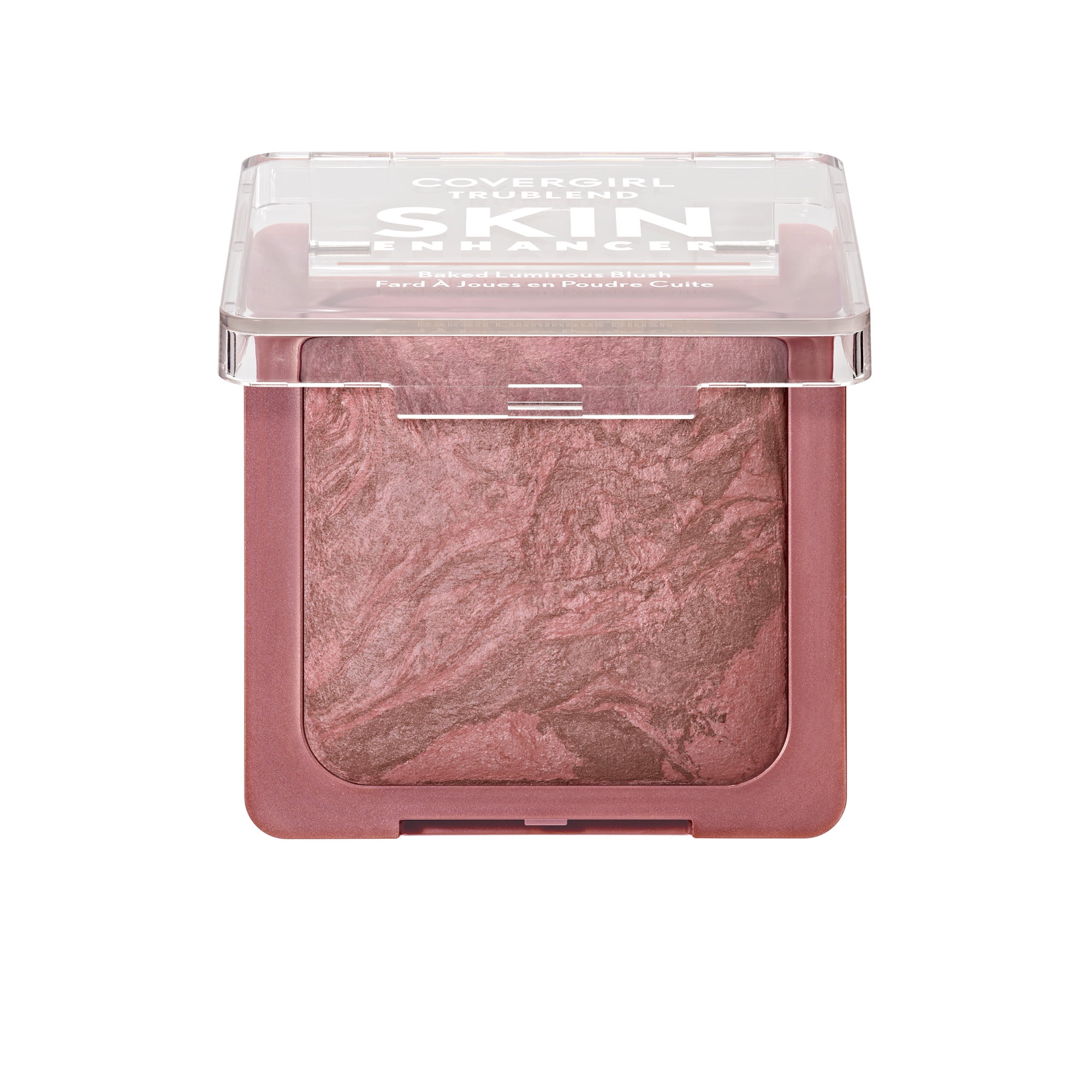 COVERGIRL TruBlend Skin Enhancer Baked Luminous Blush, fini lumineux, à l'acide hyaluronique et à l'extrait de rose blanche, se fond parfaitement, estompe les pores, 8 g (0,28 oz)