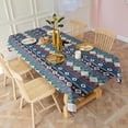 thumbnail image 3 of Rectangle Waterproof Tablecloth 60×102 Inch, Bohemia Style Reusable Indoor/Outdoor Durable Table Cover for Party Kitchen Dinner Room Decor, 3 of 6