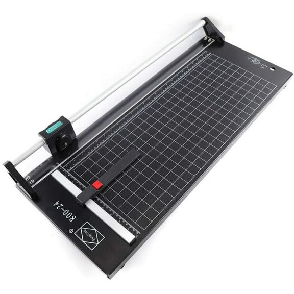 24" Paper Trimmer, 24 Inch Manual Sharp Photo Paper Cutter Precision Rotary Paper Trimmer Machine for Coupon, Photos, Office Paper, Craft Paper, PVC