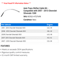 thumbnail image 2 of Auto Trans Shifter Cable Kit - Compatible with 2007 - 2013 Chevy Silverado 1500 2008 2009 2010 2011 2012, 2 of 2