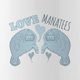 thumbnail image 2 of CafePress - Love Manatees Water Bottle - Stainless Steel Water Bottle, Sports Bottle, 1.0L, 2 of 5