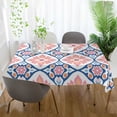 thumbnail image 3 of Yayeee Tablecloths 54" x 54" Rectangle Wrinkle Resistant Party Table Cover, Mosaic Flowers Pattern, 3 of 8