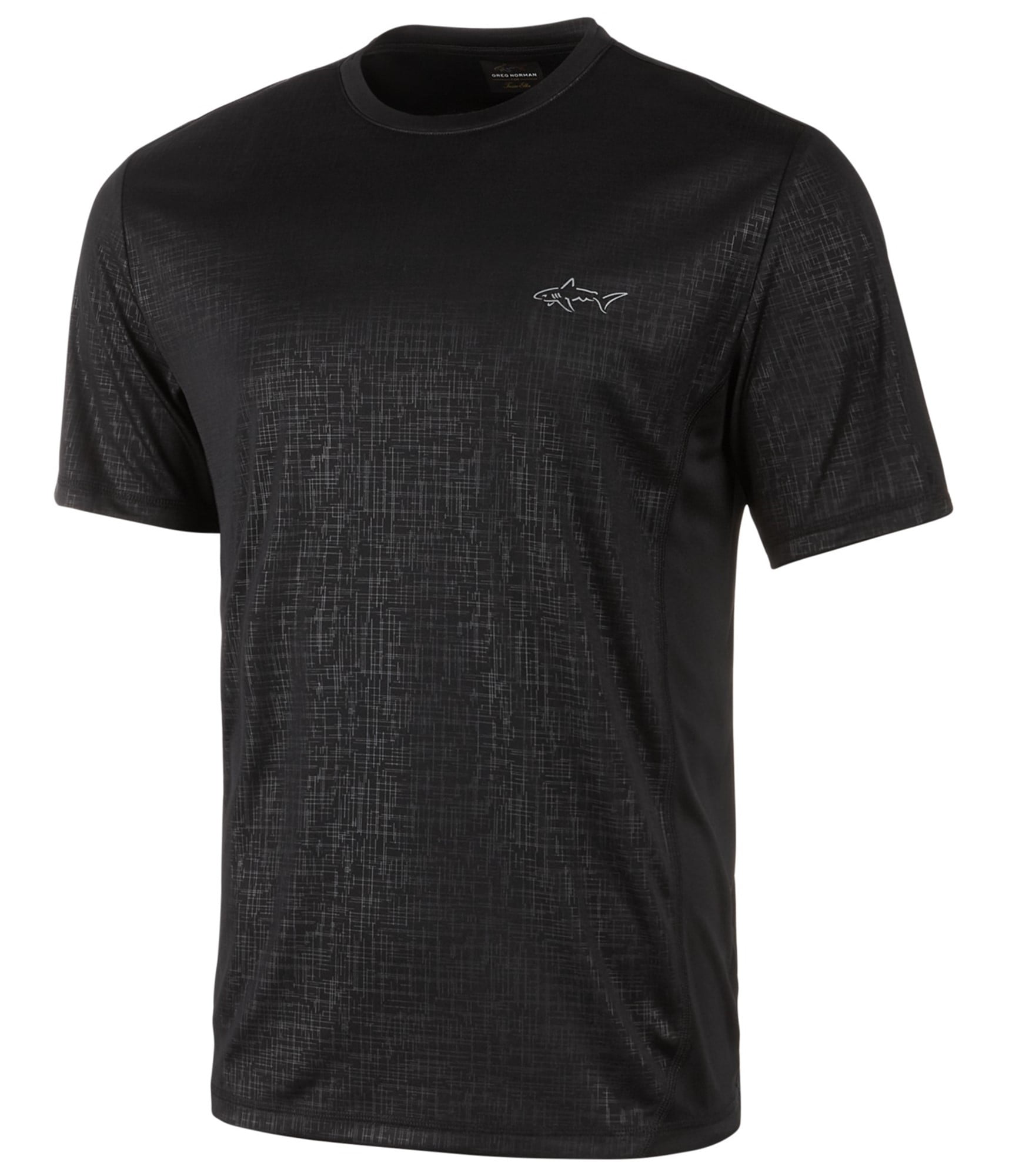 Greg Norman - Greg Norman Mens Embossed Basic T-Shirt deepblack S ...