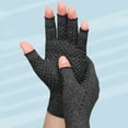 thumbnail image 2 of CSChome Gants de Compression pour l'Arthrite 1 Paire de Compression Réhabilitation Sans Doigts Thérapie de Soulagement de l'Arthrite Soutien du Poignet Bracelet, 2 of 6