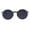 All Black, variant on Round Retro Vintage Classic Trendy Hippie Sunglasses Gold Black