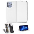 thumbnail image 1 of TECH CIRCLE Luxury PU Leather Flip Case for Apple iPhone 14 Pro,Full Protection Hidden Magnetic Closure Folio ID Credit Card Slots Holder Wallet Phone Cover,White, 1 of 12