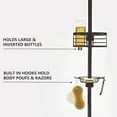 thumbnail image 2 of Utopia Alley Rust-Resistant Tension Pole Shower Caddy, 3 Shelves, Oil Rubbed Bronze Finish, 2 of 9