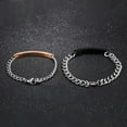 thumbnail image 6 of Meidiya Relationship Bracelets For Couples Set Her Beast His Beauty 2 Pcs Romantic Lettering Couples Link Bracelets Promise Gifts Birthday Present For Teens Girls Boys Women Men, 6 of 8