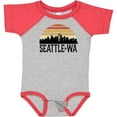 thumbnail image 3 of Inktastic Seattle Washington Skyline Sunset Boys or Girls Baby Bodysuit, 3 of 5
