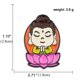 thumbnail image 3 of Juego de broches esmaltados de aleación con dibujos animados de Buda, estilo chino, 3 of 3