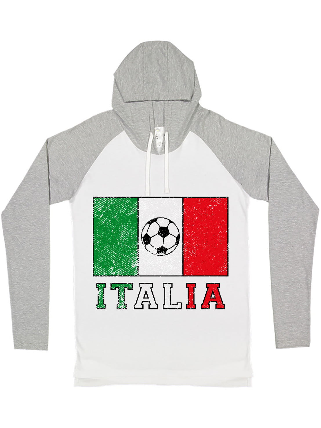 Italia Italy Flag Crest Italian National Country Pride 2-tone Hoodie Pullover