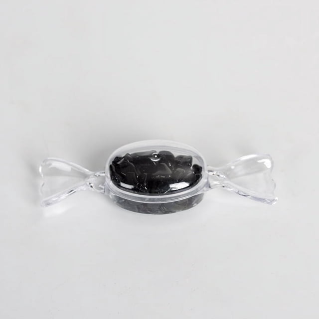 Granjero Gordo 6 piezas de piedra de cristal natural negra imitación caramelo piedra cruda joyería decoración de escritorio artesanía