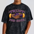 thumbnail image 2 of 4 Imperial Purple 4s Washed Shirt, Trust No One Snake, Shirts Match Sneakers, 2 of 3