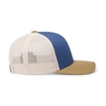 thumbnail image 4 of Pacific Headwear Adult Trucker Hat Ocean Blue/Beige/Amber Gold Os, 4 of 8