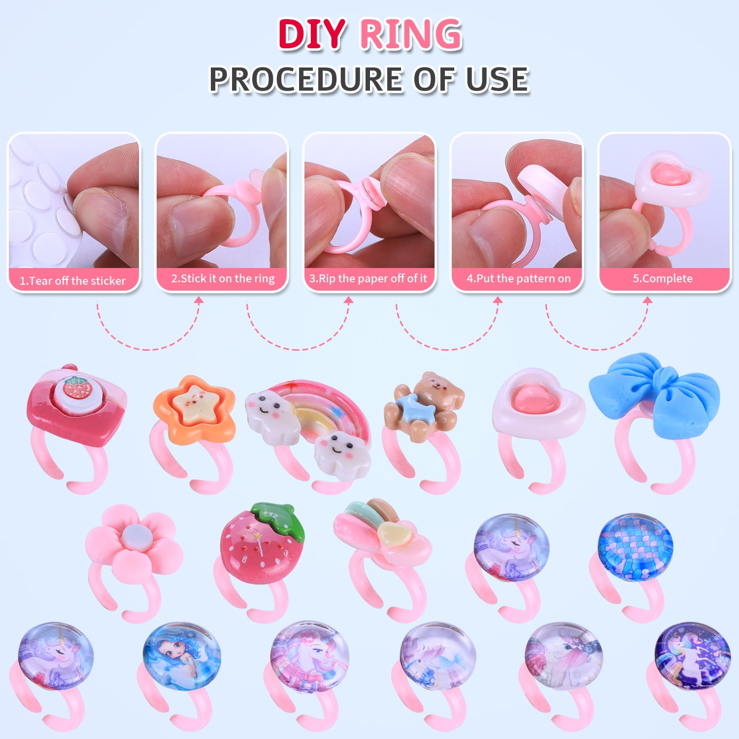 AIPRIDY Unicorn Jewelry Activity Kit Clay Beads Bracelet Making 3200 Pieces