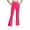#0137-Hot Pink, variant on Girls Flared Dress Pants – Soft Bell Bottom Uniform Pants for School or Daily Wear