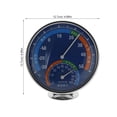 thumbnail image 2 of OULII 1Pc Wall Hanging Indoor Thermometer Blue ABS for Home and Outdoor Use, 2 of 6