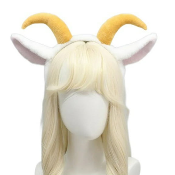 Girl Sheep Headbands Festive Lamb Horn Headwear Hairbands Fun Headwear