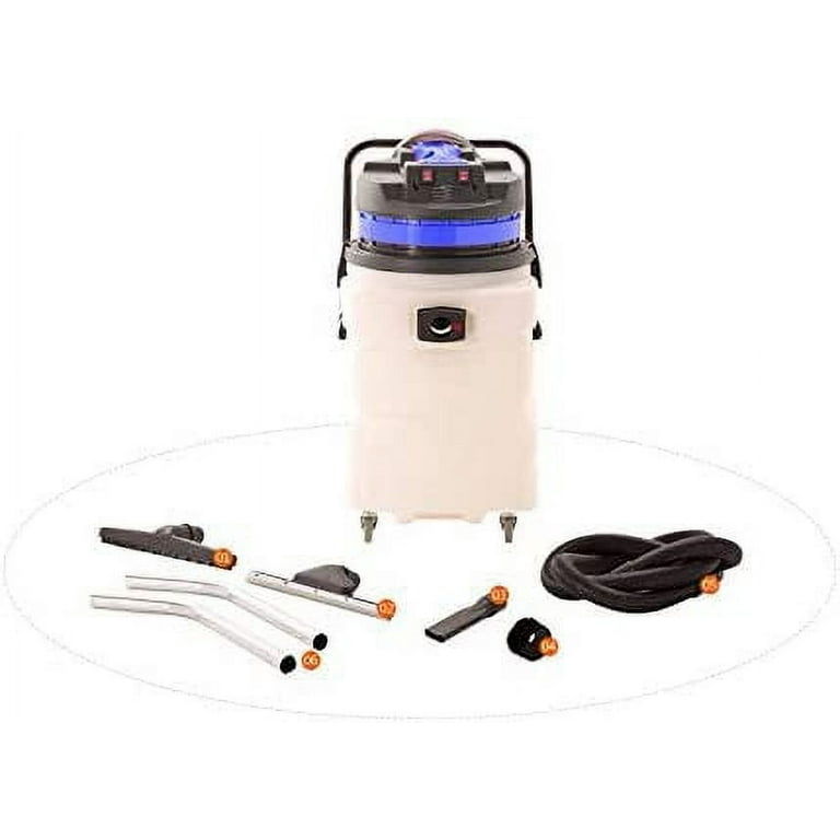 Industrial 2000W Wet/Dry Vacuum Cleaner with Front Squeegee