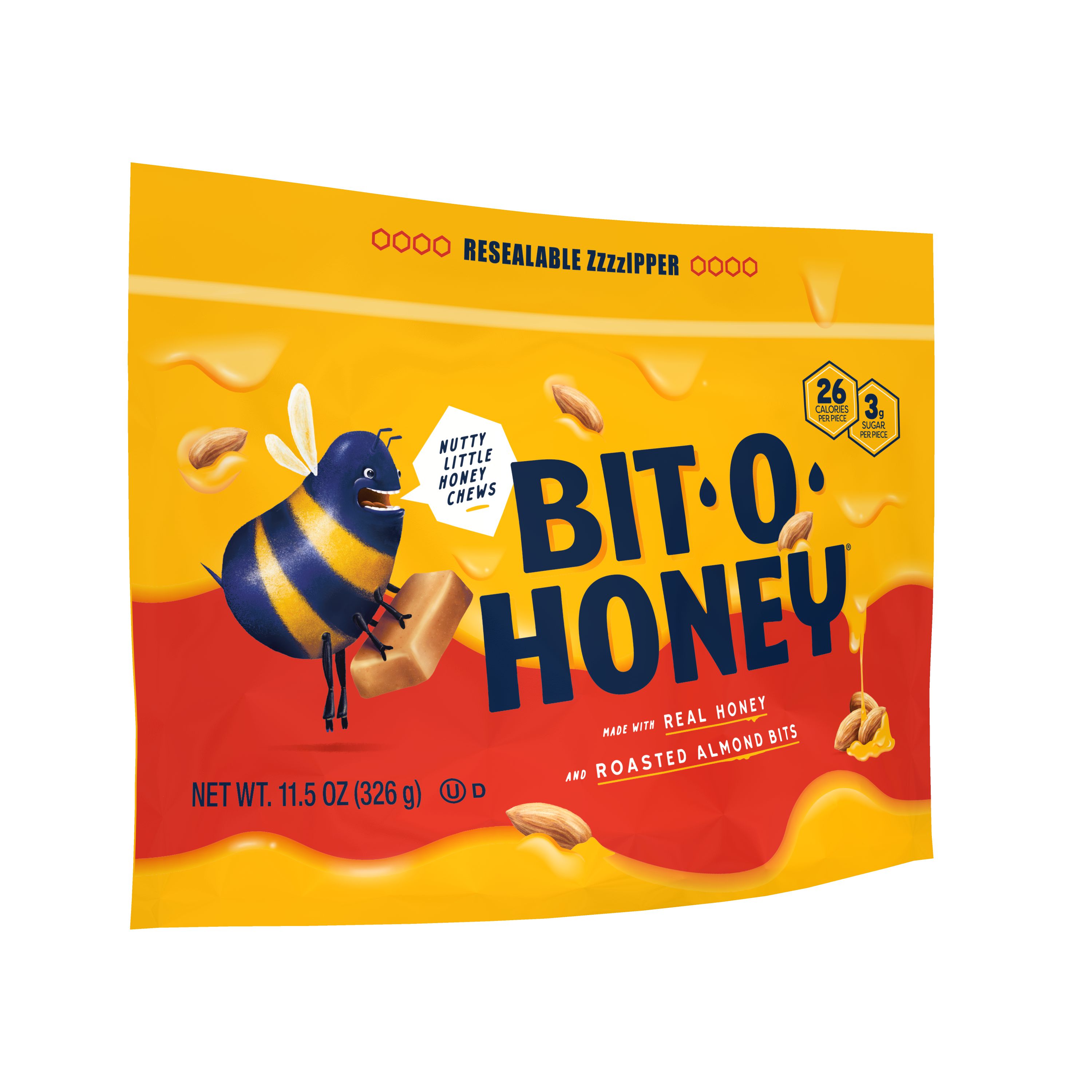 Bit-O-Honey Honey Almond Chewy Taffy Candy 11.5oz photo 6