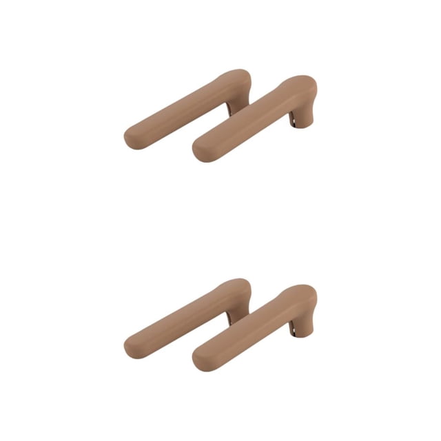 Cubierta protectora de la manija de la puerta Scienceny Funda de silicona anticolisión Café 2piezas