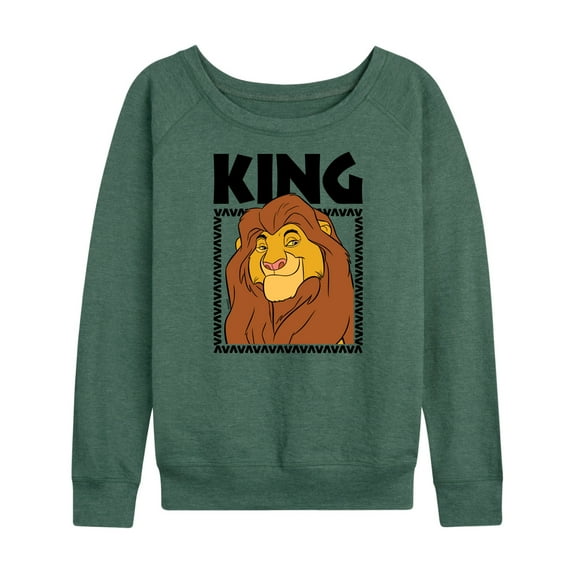 The Lion King - King Mufasa - Women's Lightweight French Terry Long Sleeve Shirt