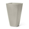 thumbnail image 4 of Step2 Bridgeview 26" Concrete  Square Indoor Outdoor Plastic Planter,  Gray, 4 of 21
