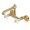 Polished Brass, variant on Kingston Brass English Country 6-Inch Adjustable Center Wall Mount Kitchen Faucet, Polished Brass