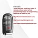 thumbnail image 4 of Self-Programmable Replacement for Proximity Smart Key Fob for Jeep Grand Cherokee 2014 2015 2016 2017 2018 2019 2020 2021 (FCC:M3N40821302) 1 pcs, 4 of 5