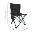 thumbnail image 2 of HONMEET Heavy Duty Black Folding Chair Portable Lightweight Camping Chair for Fishing and Outdoor, 2 of 8