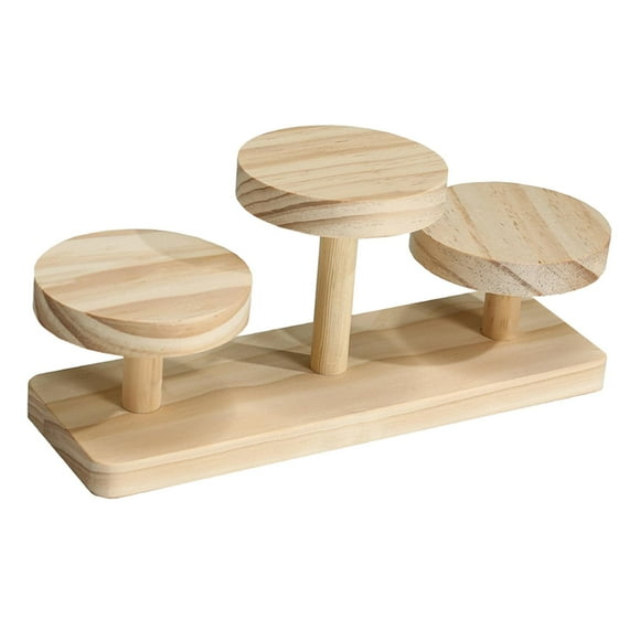 Expositores de madera redondos para gafas de sol, figuras, postres y mucho más. EstiloB