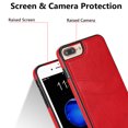 thumbnail image 3 of Allytech Wallet Case for iPhone 8 Plus/7 Plus - 2 Card Holder - Military Grade Drop Protection - Ultra Slim & Protective - Premium PU Leather Shockproof Phone Case for Women & Men - Red, 3 of 7