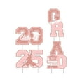 thumbnail image 2 of Graduation Yard Signs 4Pcs Waterproof Large Size Glittering 2025 Grad Decor with Stakes Graduation Party Supplies & Decorations, 2 of 6