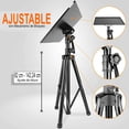 thumbnail image 2 of Soporte Universal para Proyector y Laptop Pyle, Tripié Ajustable en Altura y Ángulo de 107 cm a 140 cm, Plataforma de 34,3 cm x 31,7 cm, Ideal Equipos DJ, Perfecto para Escenarios y Oficinas, 2 of 7