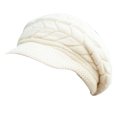 thumbnail image 1 of Gorro de punto cálido de invierno para mujer, gorro informal con visera, 1 of 5
