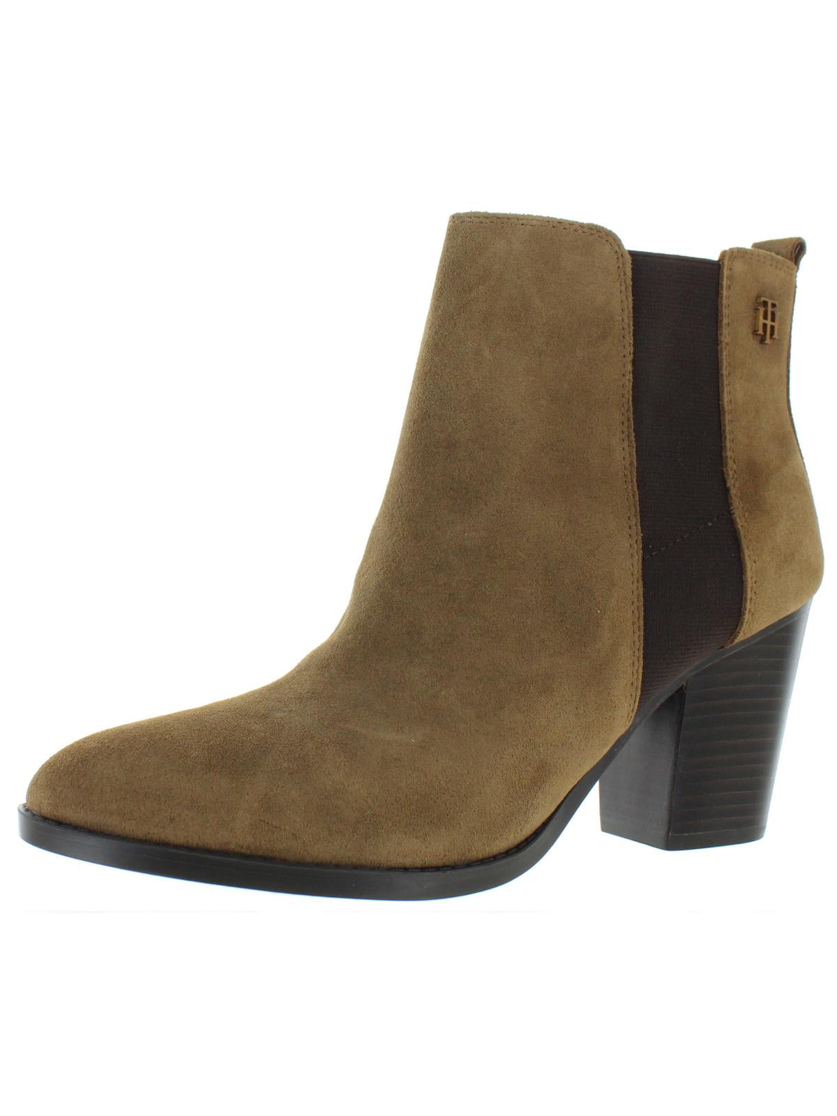 tommy hilfiger suede booties