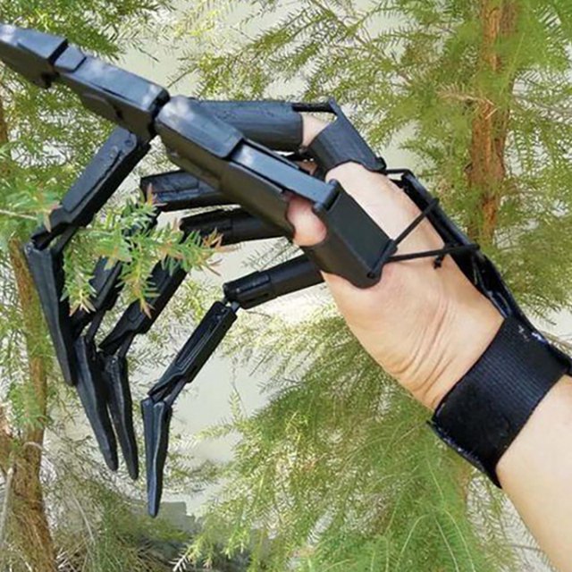 Dedos Articulados de Halloween Dedos Falsos Aterradores Manos de Esqueleto Terror Realista Accesorios de Garra Fantasma Equipo de Cosplay Dedo,A