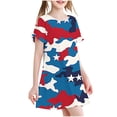 thumbnail image 1 of RXIRUCGD 2025 Vêtements d'Été pour Enfants 3-12 Ans Mode Imprimée Pyjama Rêveur Mi-Mollet Chemise de Nuit, 1 of 4