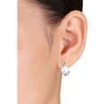 thumbnail image 5 of Everly Women's Cultured Pearl and Diamond Sterling Silver Earrings, 5 of 8