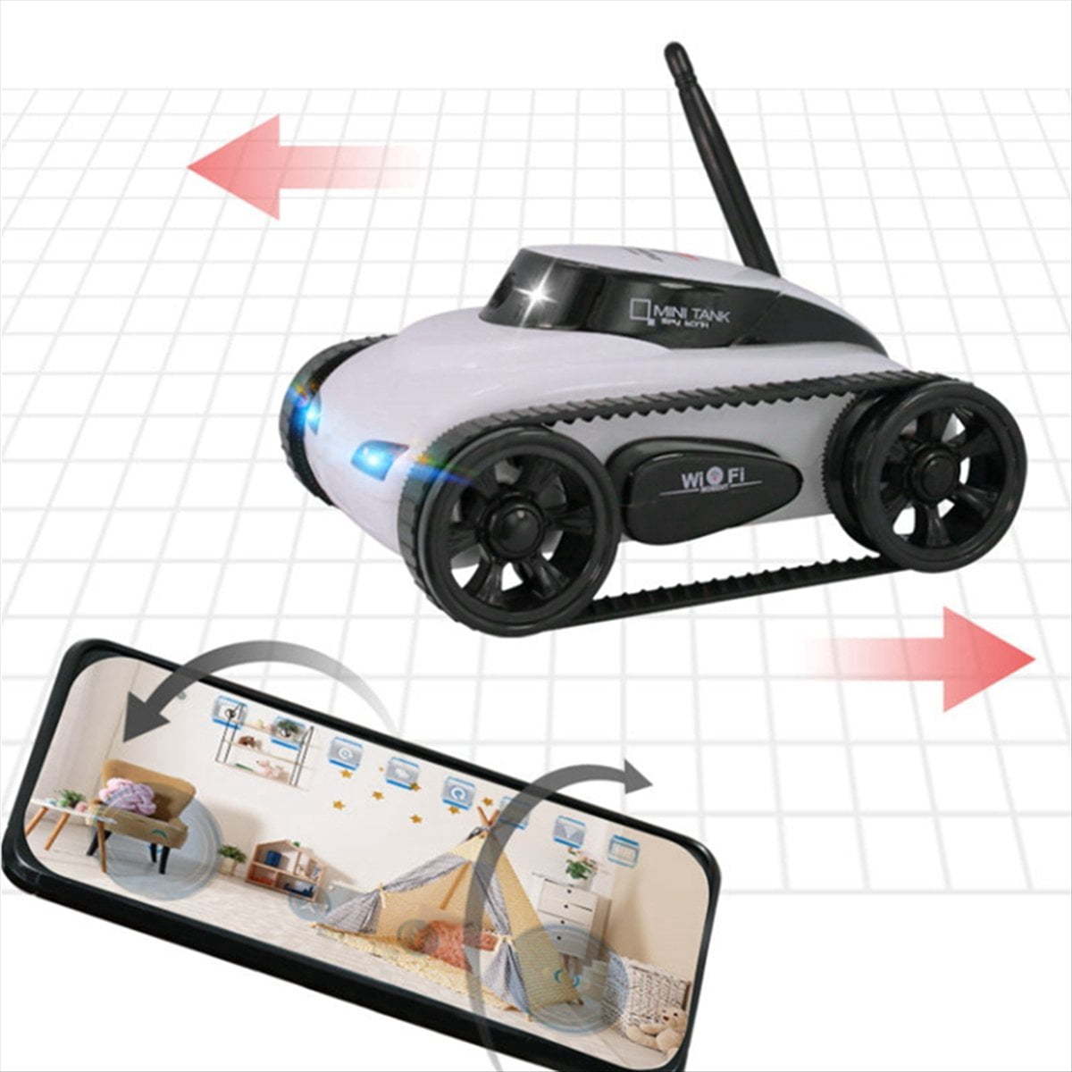 FPV WIFI RC Car Real Time Mini Camera Video Remote Control Robot