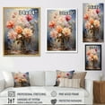 thumbnail image 4 of Designart "White Peonies love expression I" Floral Floater Framed Wall Art Living Room, 4 of 7