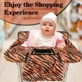 thumbnail image 3 of Shopping Cart Cover for Baby 2-in-1 High Chair Cover with Safety Harness Multifunctional Grey Pattern Cart Covers for Babies Soft Padded Grocery Cart Cover for Baby Boy Girl, 3 of 6
