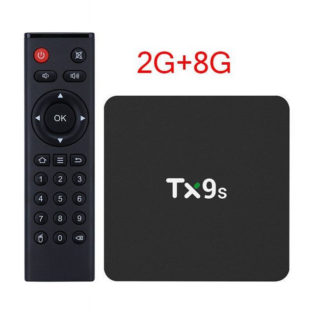 Tx9s Media Player Abs Material Android Smart Network Tv Box With Remote Control 2+8G_European standard