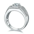 thumbnail image 3 of Men's Moissanite Rings 1ct D Color VVS1 Clarity Sterling Silver Diamond Engagement Rings Moissanite Wedding Bands for Men with Certificate, 3 of 9