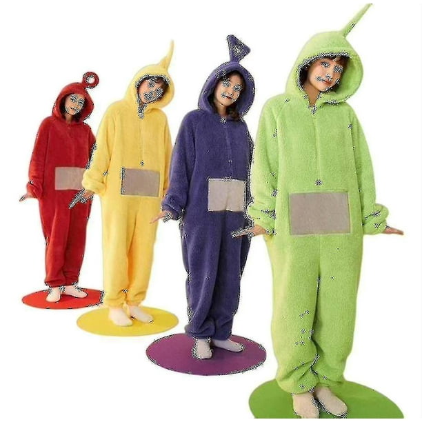 Disfraces de Teletubbies unisex Disi Onesies Lala Cosplay Pijamas Pijamas para adultos
