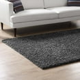 thumbnail image 4 of Modern Contemporary Urban Design Living Lounge Room Area Rug Runner Floor Carpet, Fabric, Dark Grey Gray, 4 of 6